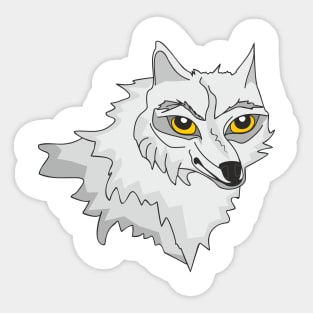 White Wolf Sticker